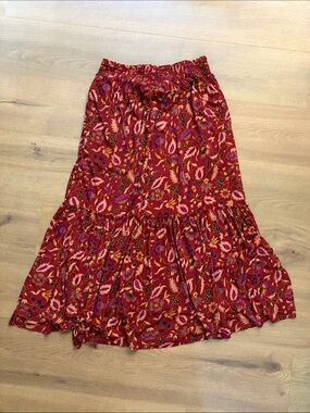 Tiered Midi Skirt